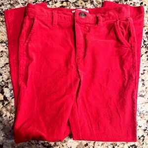 BEAUFORT AND BONNET RED CORDUROY PANTS SIZE 8